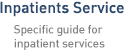 Inpatients Service. Specific guide for inpatient services